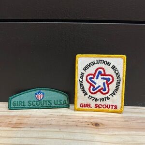 Girl Scouts USA Patch Duo from 1976
